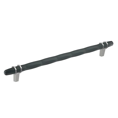 Amerock 10-1/16" London Black Bronze/Polished Chrome Drawer Pull