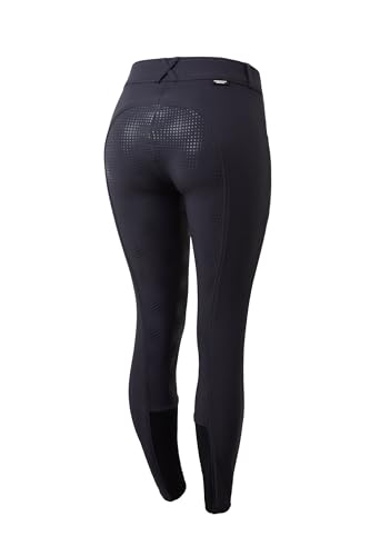 Horze Pantalones De Montar Grand Prix Para Mujer Con Asiento Completo De Silicona Para Un Mejor Agarre, Cintura Media, Resistentes Al Agua Y La S Horze Pantalones De Montar Grand Prix Para Mujer Con Asiento Completo De Silicona Para Un Mejor Agarre, Cintura Media, Resistentes Al Agua Y La S