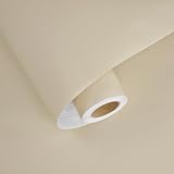 HotDecor Carta Da Parati Adesiva Muro Beige Chiaro Rivestimento Top Cucina Pellicola Adesiva Per Mobili Carta Da Parati Autoadesativa Moderna Camera Da Letto Soggiorno 40cm x 200cm
