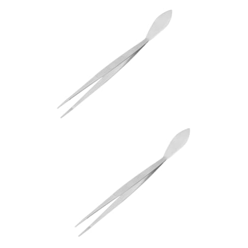 Abaodam 2pcs Garden Bonsai Tweezers Stainless Steel Tweezers Tool Root Rake Bonsai Tools Tree Kit