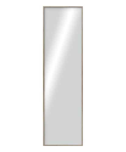 CHELY INTERMARKET MOD19200 Espejo De Pared Cuadrado Haya Estilo Moderno 35x140 cm Ideal para Baño Salón PVC Montaje Rápido con Kit De Colgar Incluido Fabricado En España