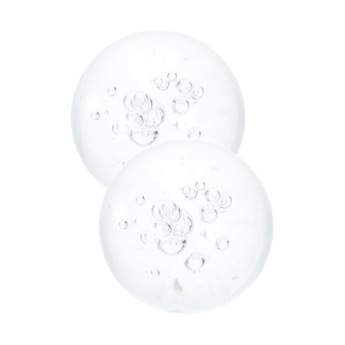 HIAKDOFT Bolas De Cristal Transparentes 4 Cm para Fuentes y Acuarios, Decoración De Interiores, Esferas Decorativas Burbujas para Mesa y Oficina, Accesorio para Feng Shui y Meditación