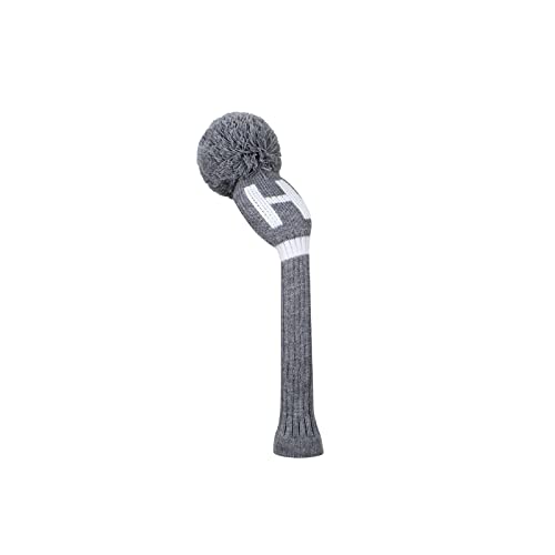 Housse de club de golf tricot gris pour bois de conducteur 460 cc et set hybride UT