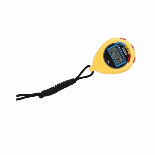 Cronómetro deportivo profesional electrónico amarillo miniatura 7