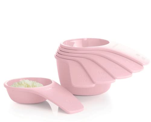 Set de vasos medidores Tupperware color rosa miniatura 1