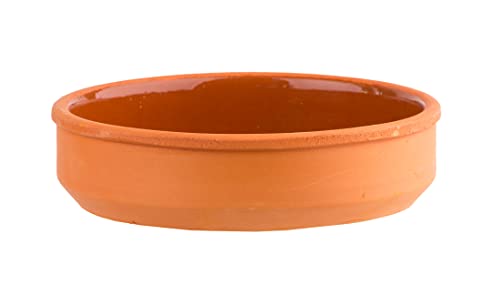 BigDean 6er Set Tapas-Schalen - 15,5 x 4 cm - Feuerfeste Schälchen - Tonschalen für Tapas & Snacks - Traditionelle Auflaufformen aus Ton - 2