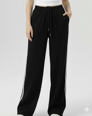 Image of Irana Women Jogger & Crop Top Set | Stylish 2-Piece Co-Ord Lounge Wear for Women | High Waist Joggers with Trendy Crop Top | Casual Wear | Gym Wear | Travel Outfit|Tracksuit Co-Ord for Girls