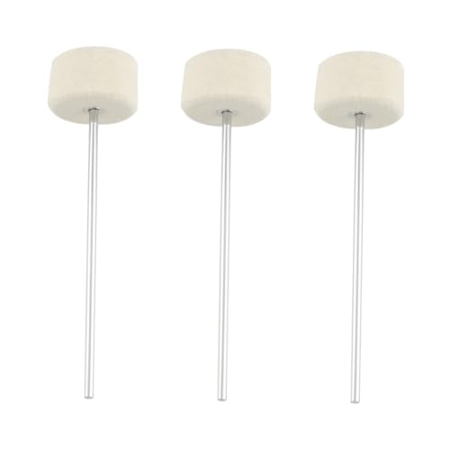 Kit 3 martillos para pedal de bombo blanco miniatura 1