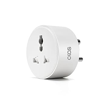 Okos Smart Plug WiFi Wireless Socket 10A for Home Automation, Television, Electric Kettle, Table Fan, Air Purifier, (White) Compatible with Amazon Alexa, Google Home
