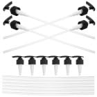 Cabilock 20pcs Lotion Dispenser Pump Nozzle Replacement for Shampoo and Hand Soap Bottles Easy Install Plastic Pump for Travel and