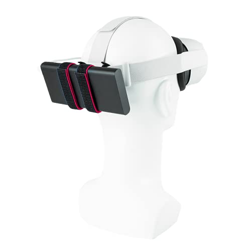 Cnbeyoung Power Bank Battery Strap Holder Compatible With Quest 2 Elite Strap Official Soft Strap Htc Vive Deluxe Audio Strap 3Rd Party Head Strap,Extending Vr Playing Time #TOP2