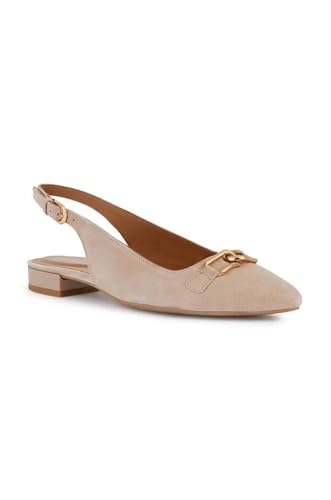 Geox Girls' D Charyssa Ballet Flat, nude, 7 Big Kid3