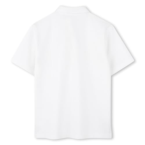 Image of Timberland Boys School Uniform Short Sleeve Pique Cotton Knit Polo Shirt, Kids Button Closure Premium Breathable Polo