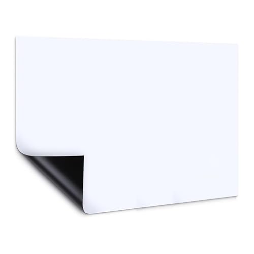 BTtime ホワイトボート ホワイトシート 自由に裁断 取り付け簡単 粘着式 マグネット対応 壁に貼り付け こども落書き/予定表/掲示板/メモー/オフィス用 (60*90cm)