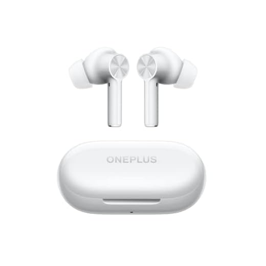 OnePlus Buds Z2 Fones de ouvido sem fio com controle de toque com estojo de carregamento, cancelamento de ruído ativo, fones de ouvido estéreo à prova d'água IP55 para casa, esporte, branco pérola