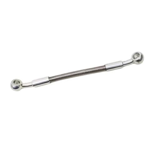 Durite de frein moto 2800mm tressée inox anti-dilatation avec raccords M8