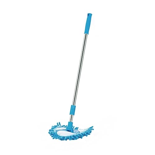 FOMIYES 1 Pieza Fregona Triangular telescopica esfregona Triangular Triangle mop limpiasuelos trapeador para Piso Duro fregona Lavable trapeador telescópico trapeador Mini el plastico