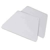 FMprofessional Set 2 Raschietti per Impasto e Crema Professionale 22x13cm - Spatola Trapezoidale Multiuso, Ottimo per Pasticceria, Panificazione, Decorazione Torte - Lavabile in Lavastoviglie