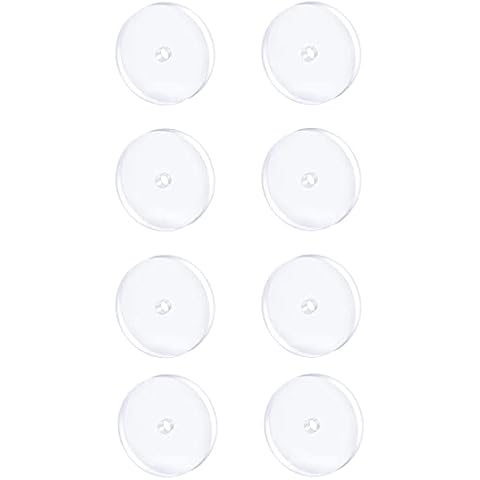Crdifu 8pcs Clear Piercing Disc Healing Silicone Discs Pads Flexible Anti-Hyperplasia Saucer from 1.2mm to 1.6mm Cover
