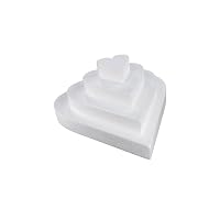 Base Gâteau Polystyrène Cœur - Kit 3 Pièces (10/20/30cm) - Déco Événements