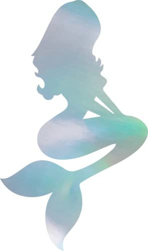 Image of Beautiful Mermaid 1 (Hologram) (Set Of 2) Premium Waterproof Vinyl Decal Stickers For Laptop Phone Accessory Helmet Car Window Bumper Mug Tuber Cup Door Wall Decoration