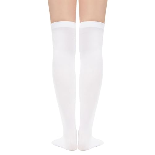 Image of Century Star Thigh High Socks 3 Pairs High Socks Over the Knee for Women Triple Stripe Thigh High Stockings Knee High Socks