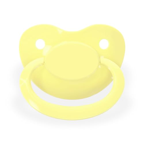 Pacifier Addict - Fixx - JUMBO Functional Adult XXL Silicone Pacifier - Size 10 (Baby Yellow)