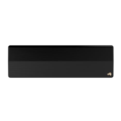 Image of GLORIOUS Gaming Wooden Keyboard Wrist Rest (Compact) - White Ash Wood, Medium-Coarse Grain, Smooth Surface, Sweat & Oil Resistant, Easy Clean, Anti-Slip Rubber Base, 13 inch x 4 inch x 0.79 inch - Onyx