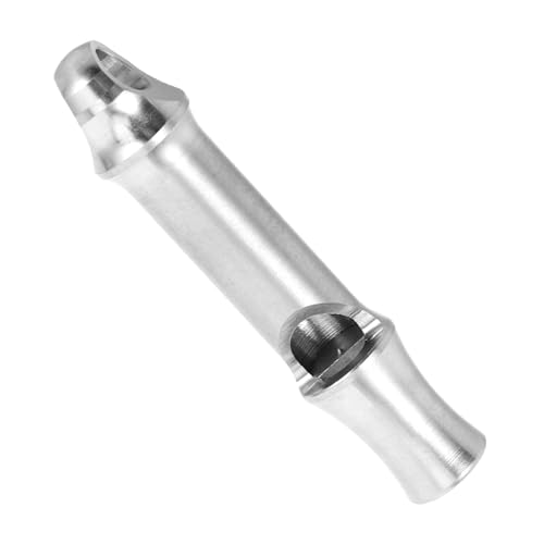 GOOHOCHY Outdoor Survival Whistle Necklace Whistle Portable Casters Heavy Duty Casters Keychain Automatic Casters Small Air Fan Cover Portable Tray Silver Titanium Alloy