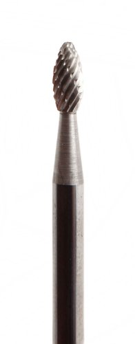 Fresa de carburo de tungsteno Forney 60137 con vástago 1/8 pulg miniatura 6
