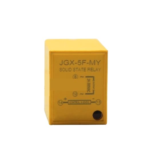 Relais statique 8 broches JGX-5F-MY avec socle YJF08A-E rail DIN 5A 1NO