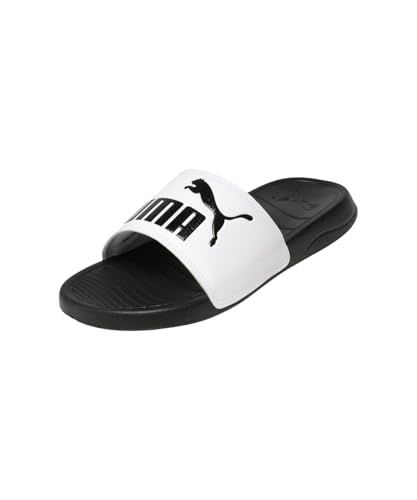 Puma Unisex-Adult Popcat 20 RES Black-White Slide – 10UK (39126208)