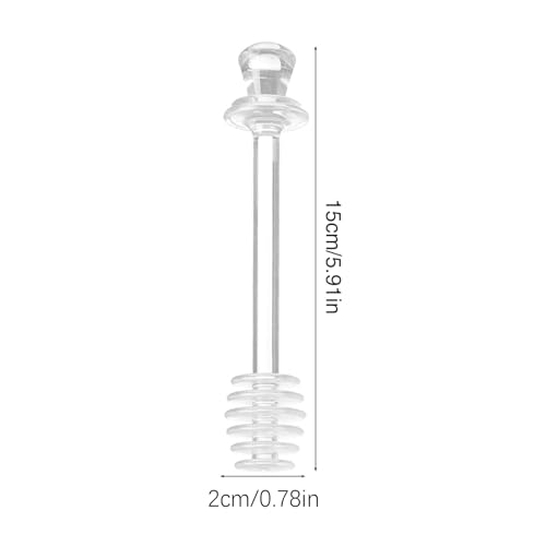 Miniatura 5 de Miel - 2 Varillas Agitadoras De Miel, Utensilios De Cocina, Herramienta Transparente Para Mezclar Bebidas, Jarabes, Mermelada En Ollas Y Vasos