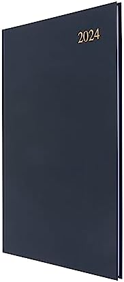 Collins Debden Collins Essential A4 Diary 2024 Daily Planner - 2024 Page A Day Diary, Journal & 2024 Planner - Business, Office, Academic and Personal Use - A4 Size (Blue)