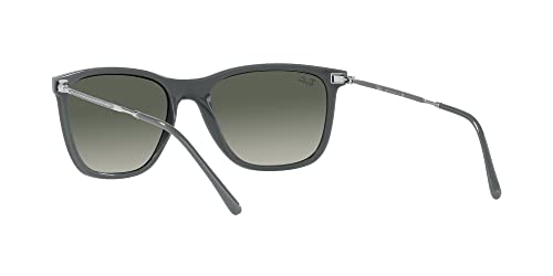 Image of Ray-Ban Unisex Sunglasses Black Frame, Blue /Grey Lenses, 56MM