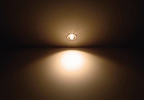 Philips LED Dive Bathroom Dimmable Spotlight 2700K 5.5W IP65 [Warm White - White] for Wetroom, Bathroom and Kitchen Lighting