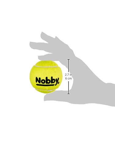 Nobby Tennisball Squeaker, M, 6,5 cm, 1 Packung (1x3 Stück)