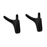 VALICLUD 2 Stück Moderner Wandhaken aus Zinklegierung Multifunktionaler Garderoben und Handtaschenhalter Stabiler Kleider und Handtuchhaken für Bad Schlafzimmer Büro und Reise Schwarz