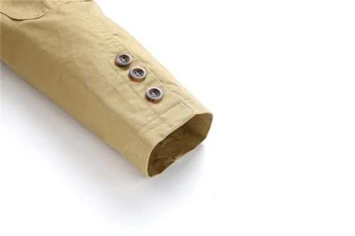 Men's Blazers Male Spring Autumn Cotton Solid Casual Blazers Men Clothing Outerwear Suit Jacket4