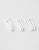 NIKE U Nk Everyday Cush NS 3PR Socks - White/(Black), Large #1