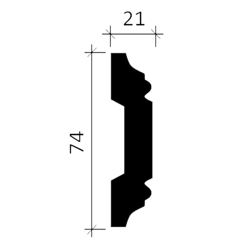Moldura para pared de poliuretano Profhome para tapar juntas y decorar salones 5