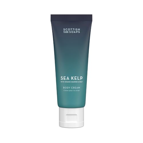 Scottish Fine Soaps Sea Kelp Body Cream 75ml – Nourishing Body Cream with Hyaluronic Acid and Shea Butter