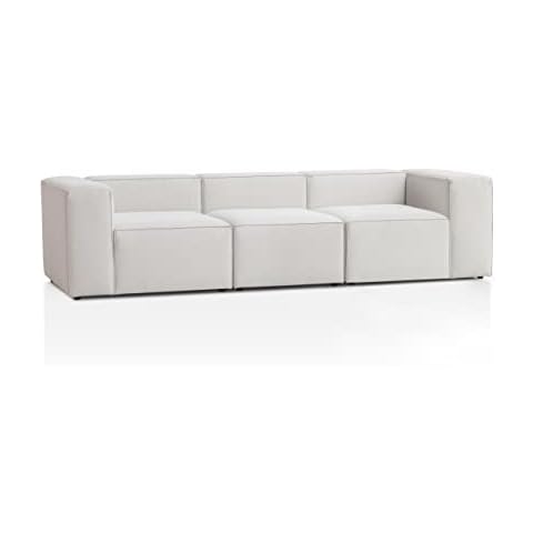 Genua Modular Sofa 3-Sitzer, individuell kombinierbare Wohnlandschaft bestehend aus Sitzelement Cover