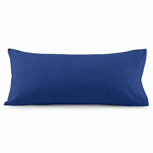 Image of Elegant Comfort Luxury Ultra-Soft 1-Piece Body Pillowcase - 1500 Premium Hotel Quality Microfiber Double Brushed - Wrinkle Resistant, Body Pillowcase Size, Royal Blue