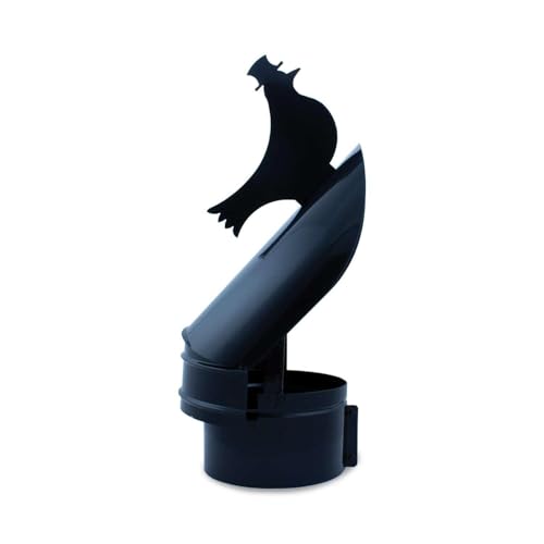 CAEXVEN Sombrerete Giratorio tipo Veleta para chimeneas en Acero pintado en Negro - Serie lisa - 120/125 mm