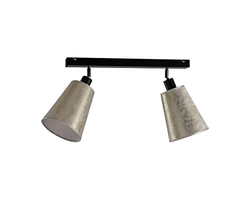 Licht-Erlebnisse Deckenspot flexibel LAVERNE Metall Stoff blendarm Bauhaus...