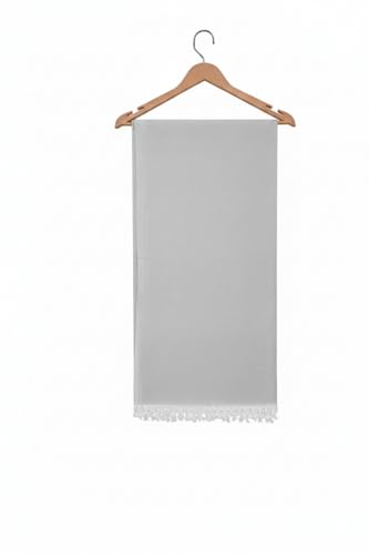 Image of Bhagalpuri Soft Dull Cotton Single Chadar | Single Thread Lightweight Odhne Wali Chadar | Top Sheet for Sleeping Summer (Grey)