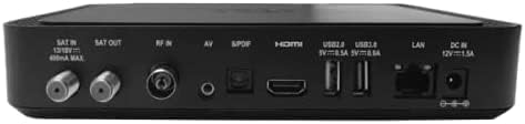 Rear panel of the DIGIQUEST Q99 4K decoder showing all connection ports