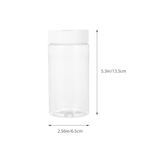 Image of Mipcase Aquarium Fish Feeder Bottles 2-Pack Transparent Storage Containers for Easy Feeding and Fish Food Dispensing 5.31X2.55X2.55In Practical Tank Feeding Device for Home and Pet Supplies