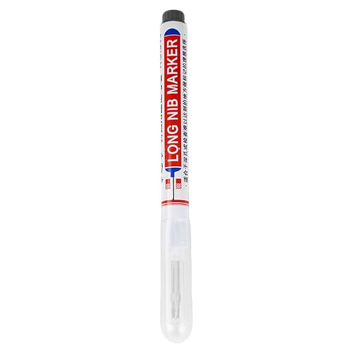Bolígrafos para agujeros profundos - Pluma impermeable de secado rápido, herramienta de marcado de precisión para carpintería, accesorio de hardware versátil, material duradero con flujo de tinta